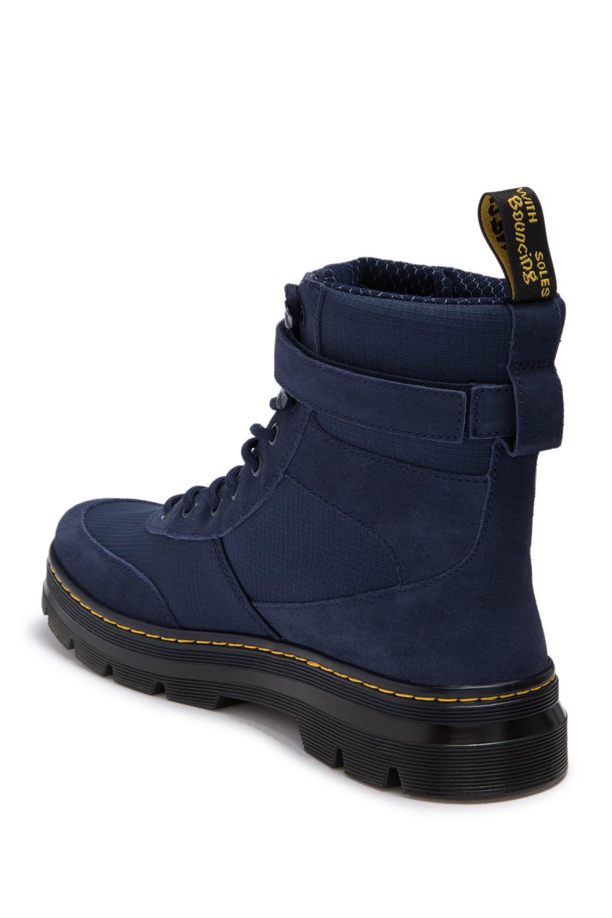 Dr. Martens Synthetic Combs Tech Waterproof Nylon & Leather Boot in Blue  for Men | Lyst