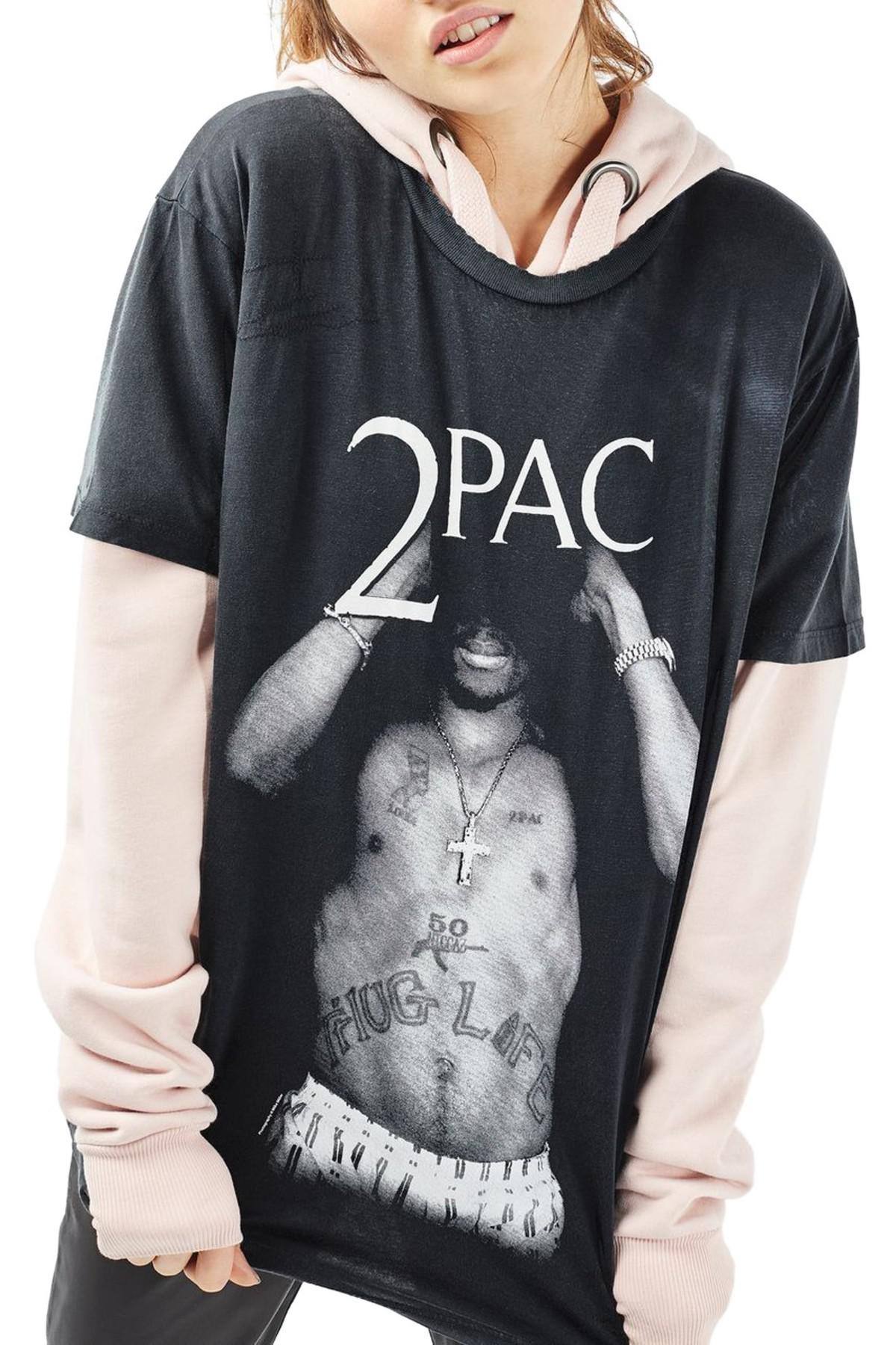 tupac t shirt topshop