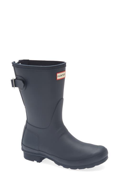 HUNTER Original Tall Waterproof Rain Boot in Blue Lyst