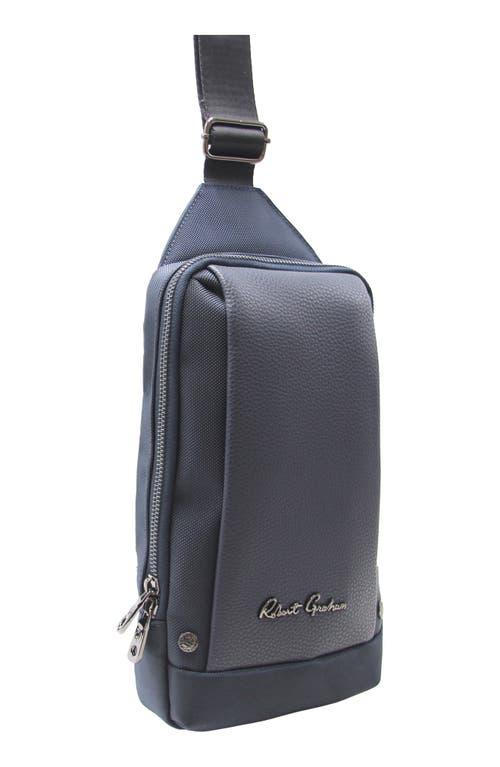 Robert Graham Howell Mixed Media Sling Bag in Blue for Men Lyst