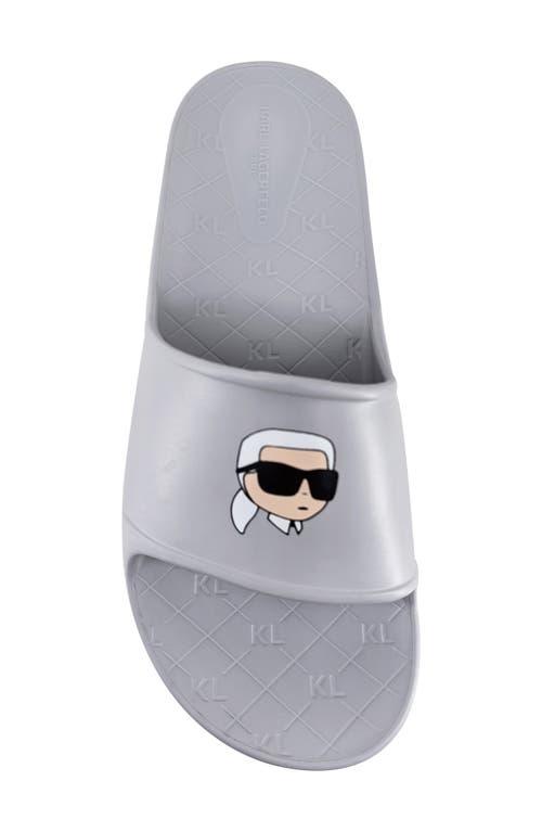 KARL LAGERFELD Sacha Slide Sandal in White for Men | Lyst display picture 1