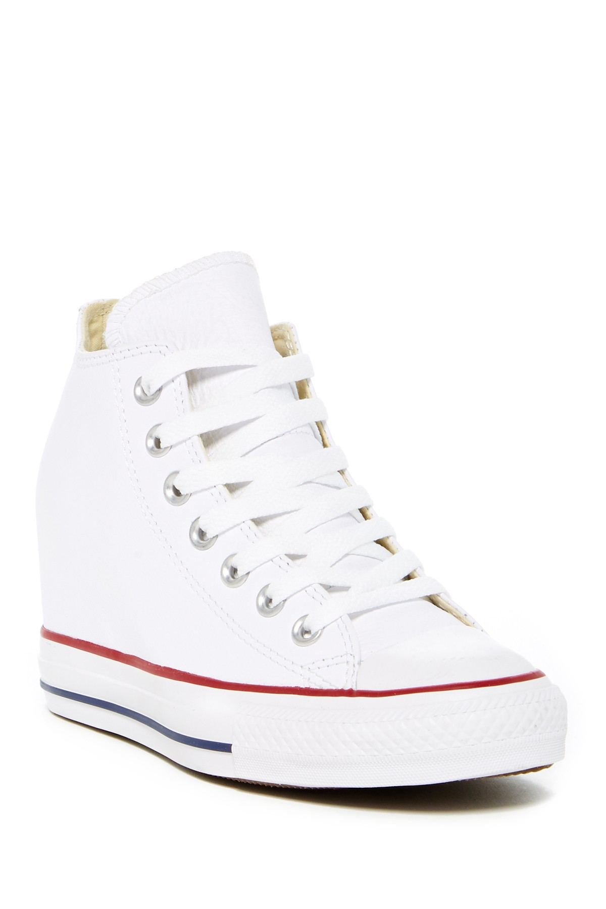 Converse Leather Chuck Taylor Hidden Wedge Sneaker (women) in White - Lyst