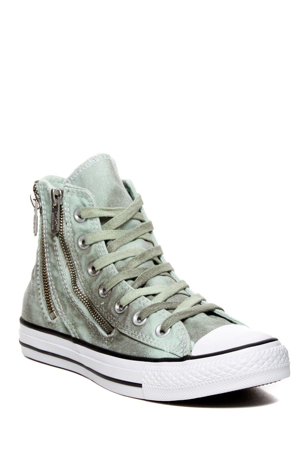 Converse Ct Dual Zip Hi Top Sneaker (women) in Green | Lyst