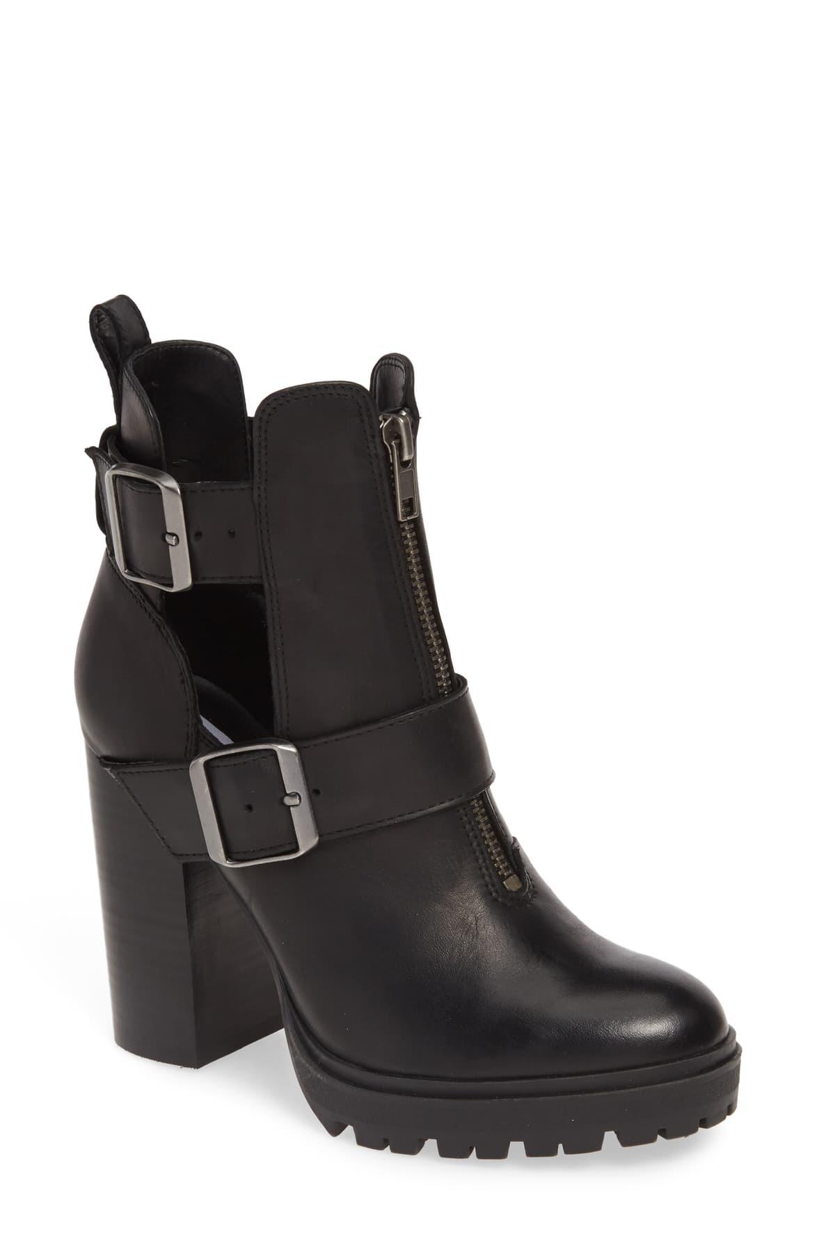 steve madden lavish buckle bootie
