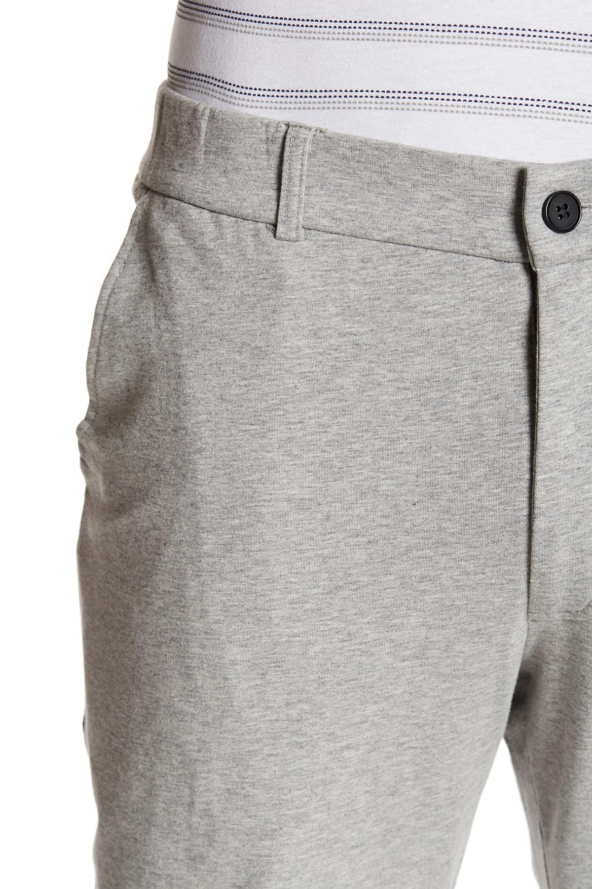 Kenneth Cole Cotton Zip Fly Sweatpants in Heather Grey (Gray) for Men ...