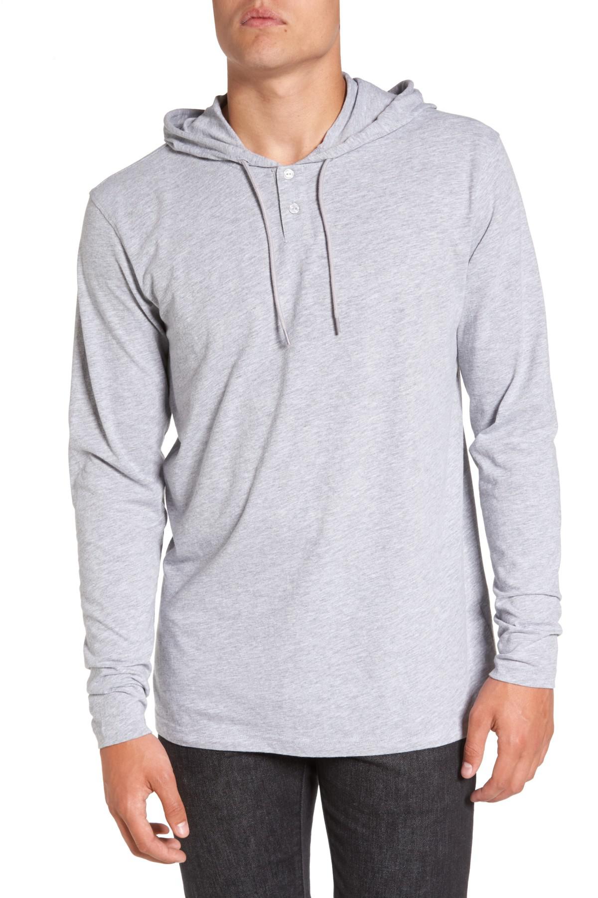 lightweight henley hoodie