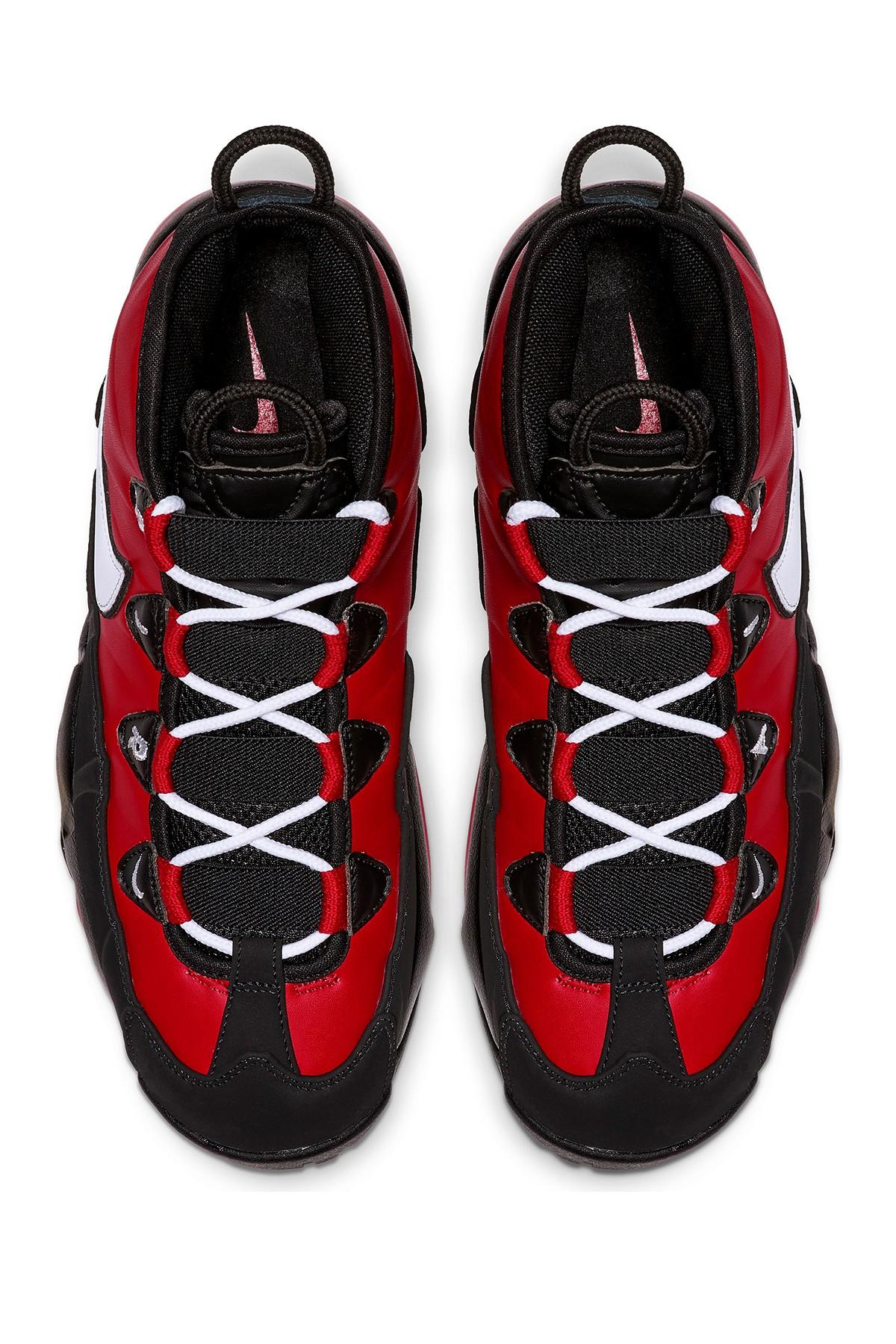 nike air max uptempo 95 white black red