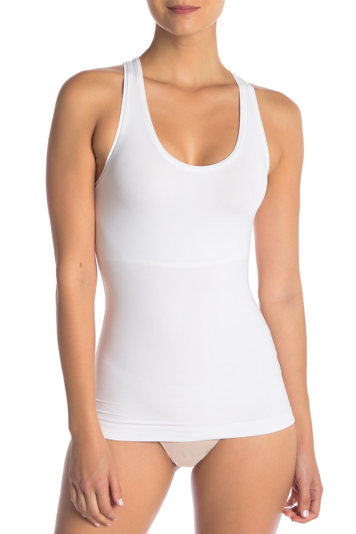 white spanx tank top