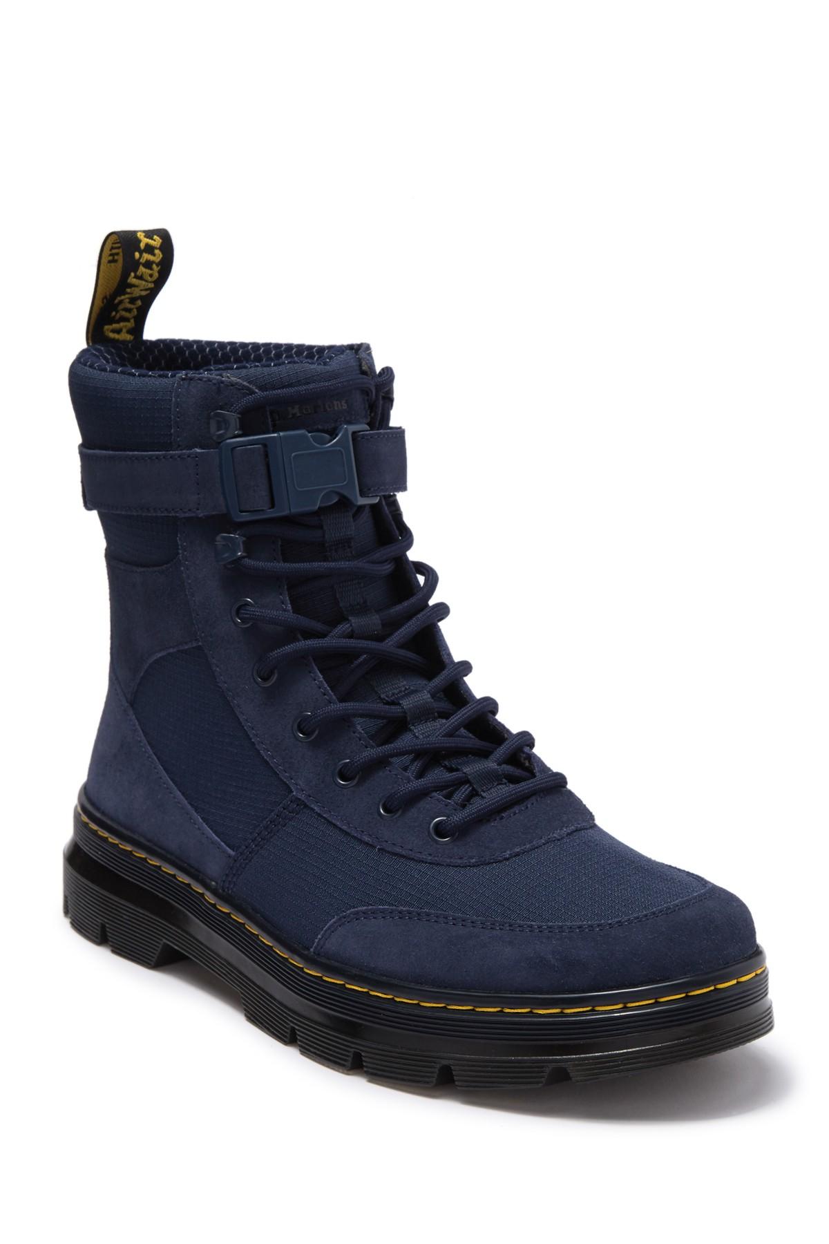 Dr. Martens Combs Tech Waterproof Nylon & Leather Boot in Blue for Men |  Lyst