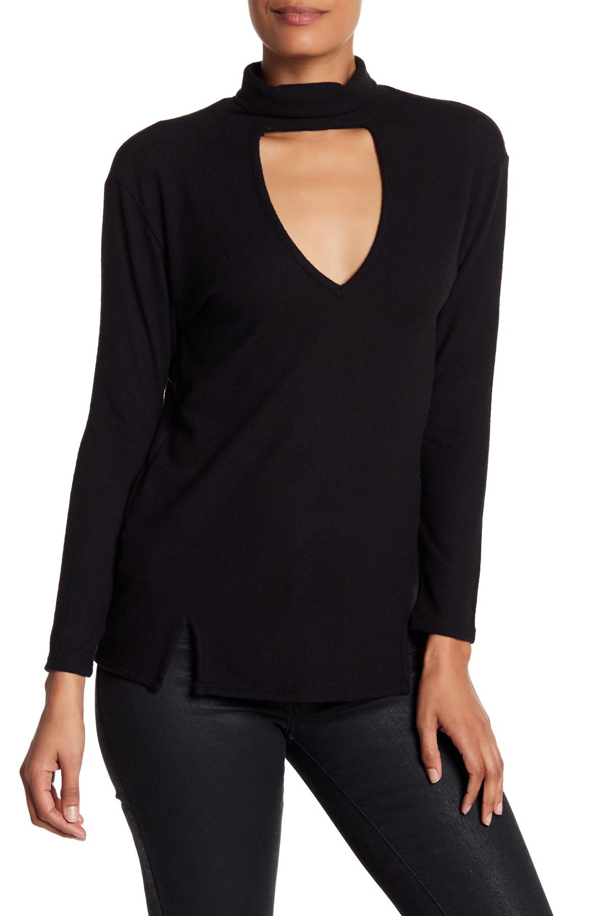 long sleeve mockneck