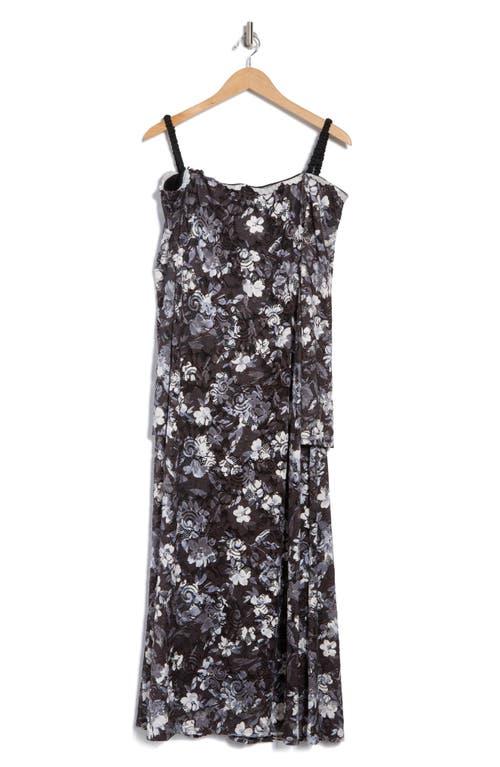 Marina Floral Lace Midi Dress in Blue | Lyst