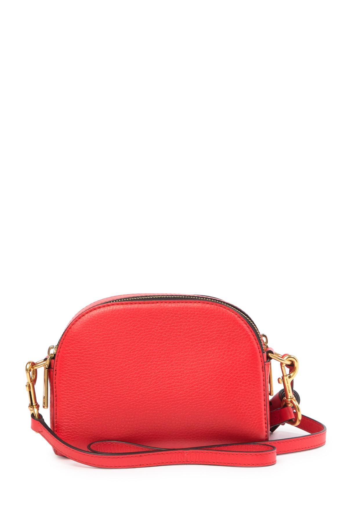 Marc Jacobs Shutter Leather Crossbody Bag in Red | Lyst