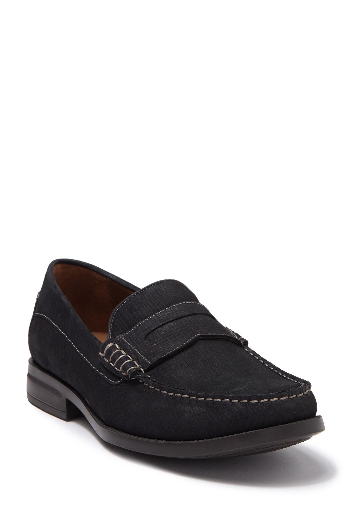 Johnston & Murphy Leather Chadwell Penny Loafer in Navy (Blue) for Men ...