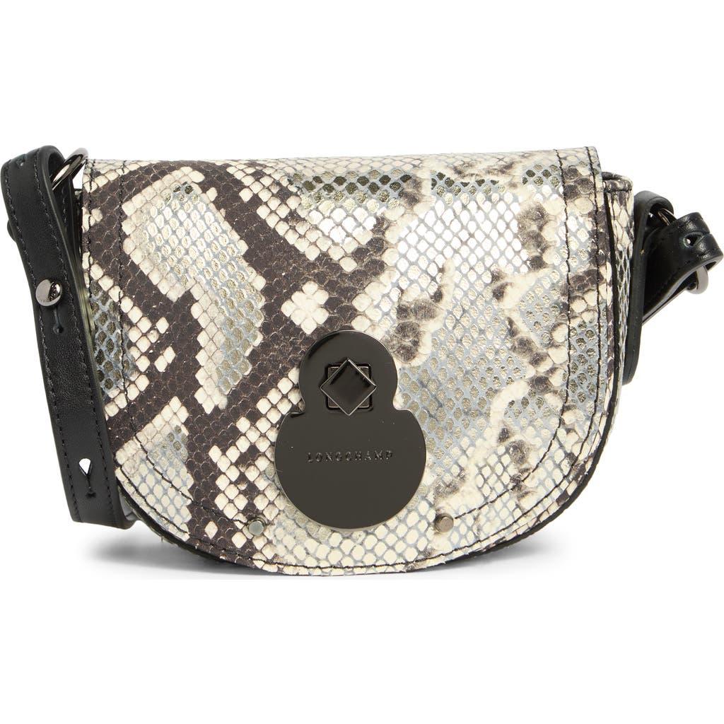 Longchamp Cavalcade Snakeskin Print Extra Small Crossbody Bag in