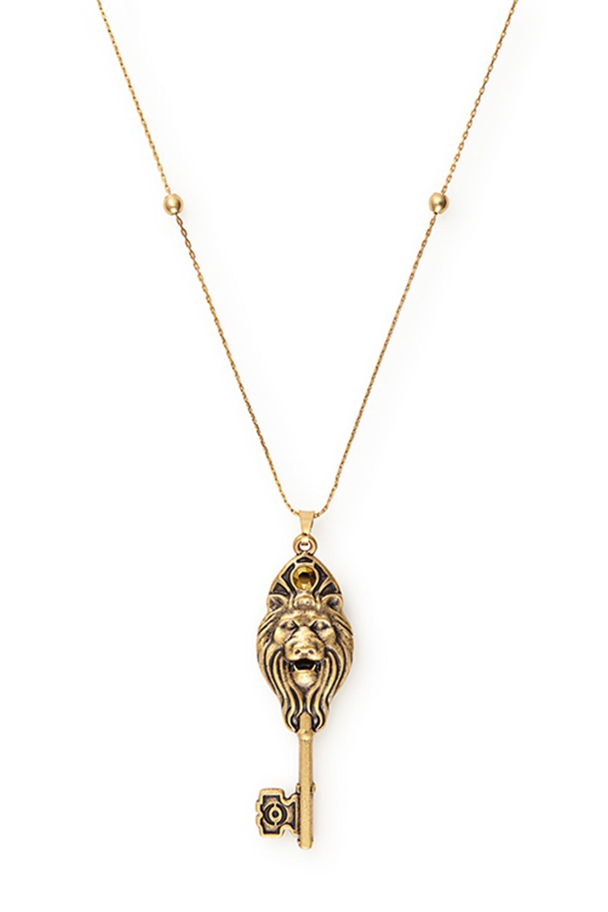 ALEX AND ANI Lion Key Pendant 