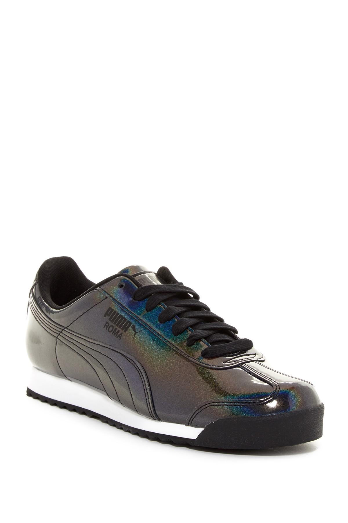 PUMA Synthetic Roma Ao Iridescent Sneaker in Black for Men | Lyst