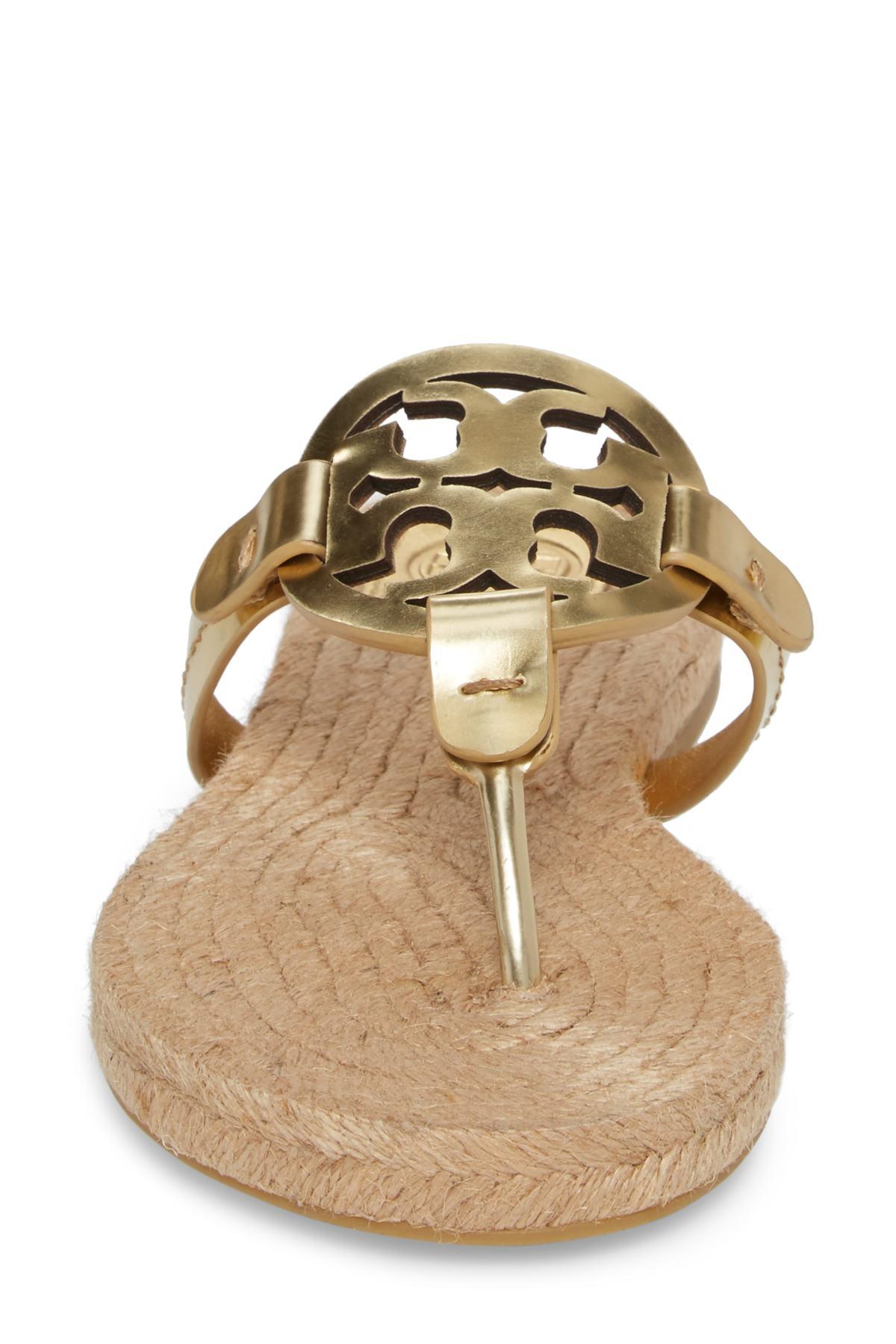 tory burch metallic gold sandals