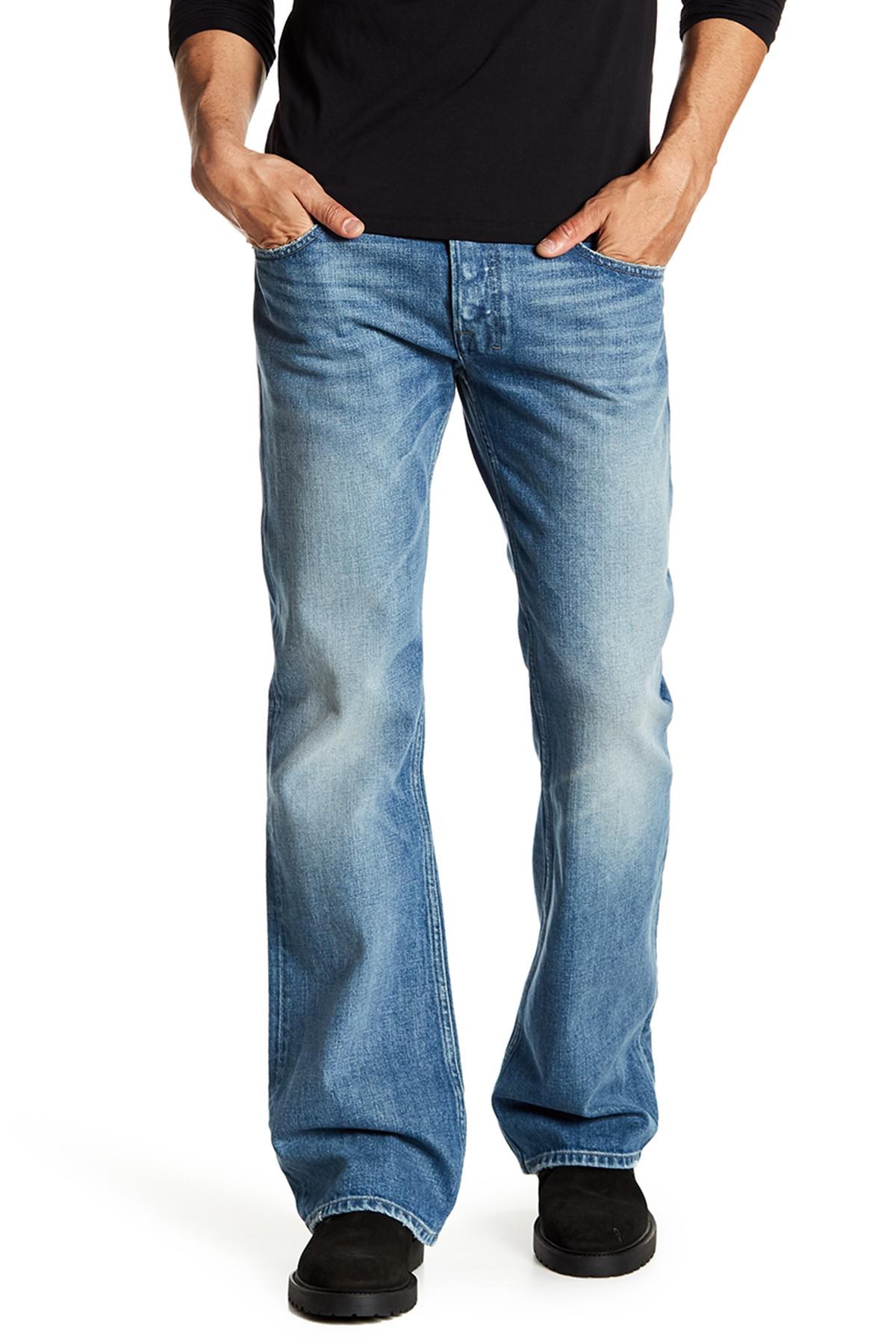 DIESEL Denim Zathan Bootcut Jeans in Denim (Blue) for Men - Lyst
