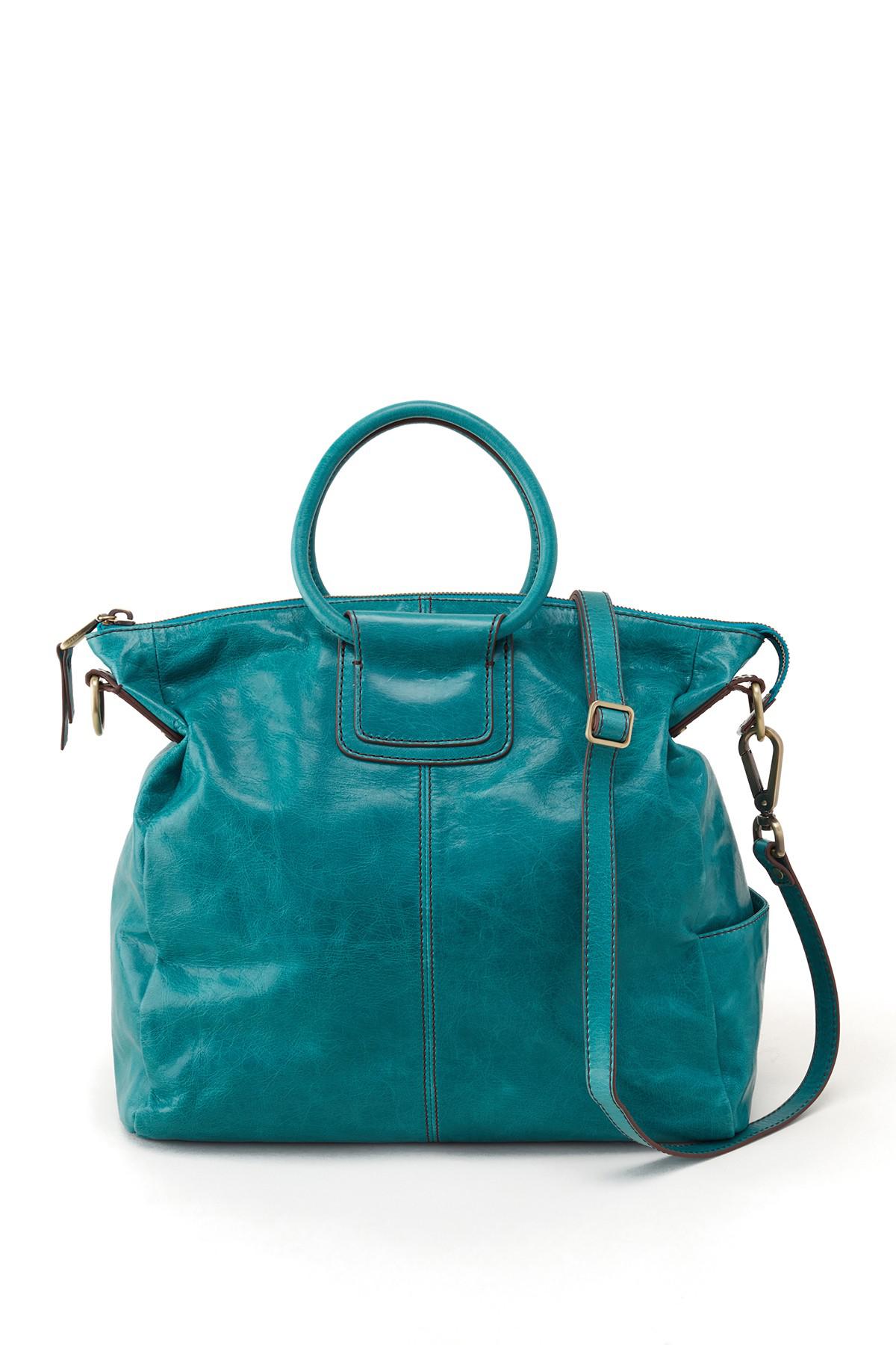 Hobo Sheila Covertible Leather Shoulder Bag in Teal Green (Green) - Lyst