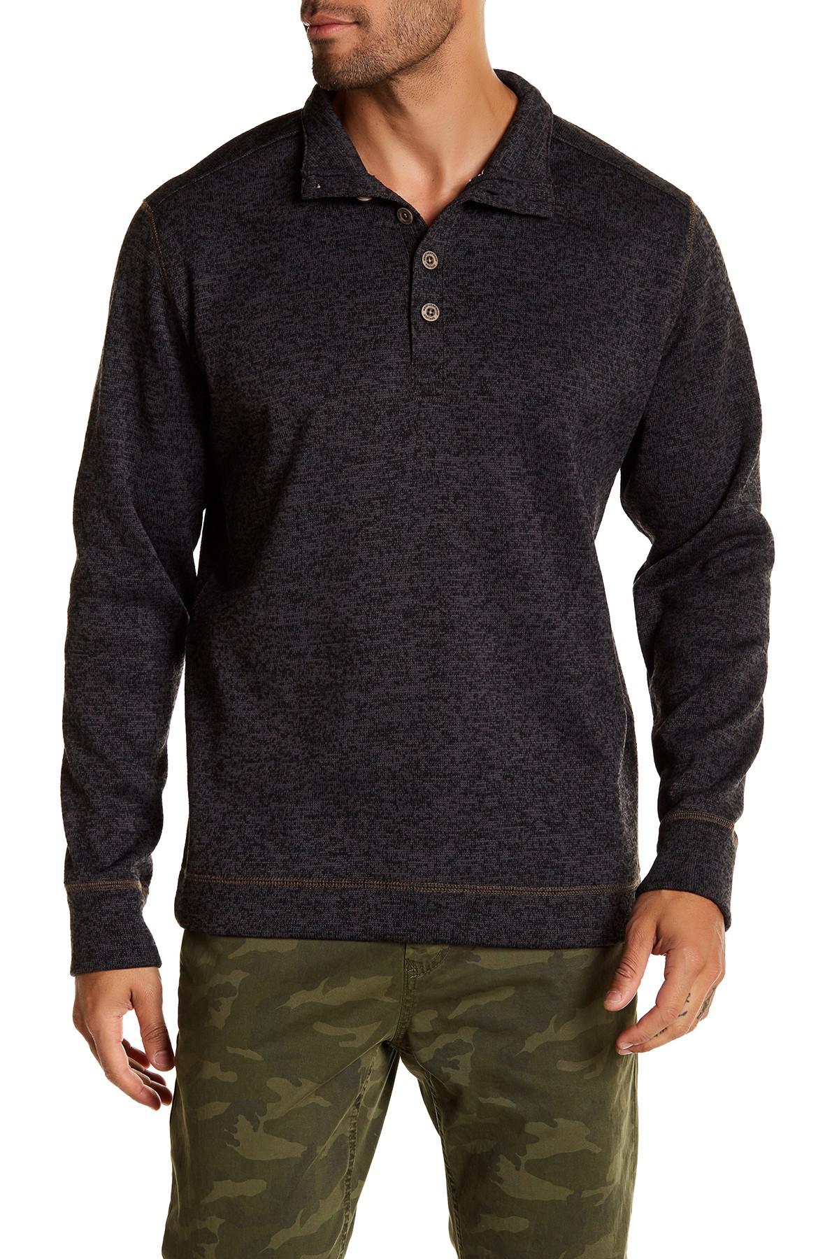 Download Lyst - Weatherproof Mock Neck Fleece Pullover in Black for Men