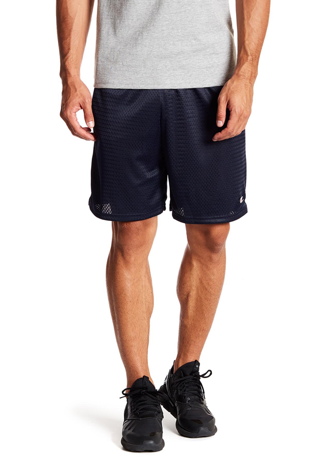 Download Champion Synthetic Mesh Basketball Shorts in Navy (Blue ...