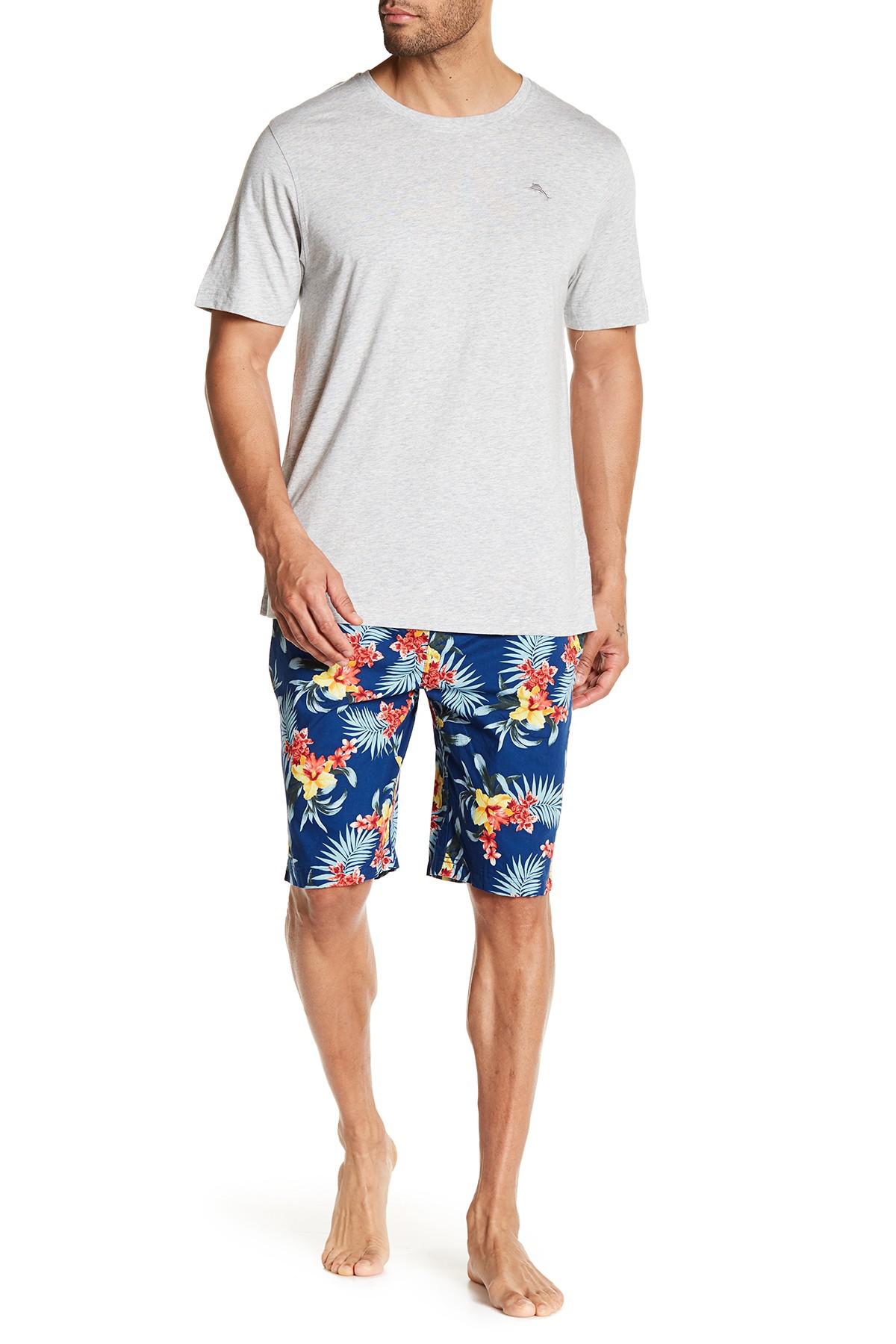 Tommy Bahama Cotton Tropical Floral 2-piece Pj Set in Blue for Men - Lyst