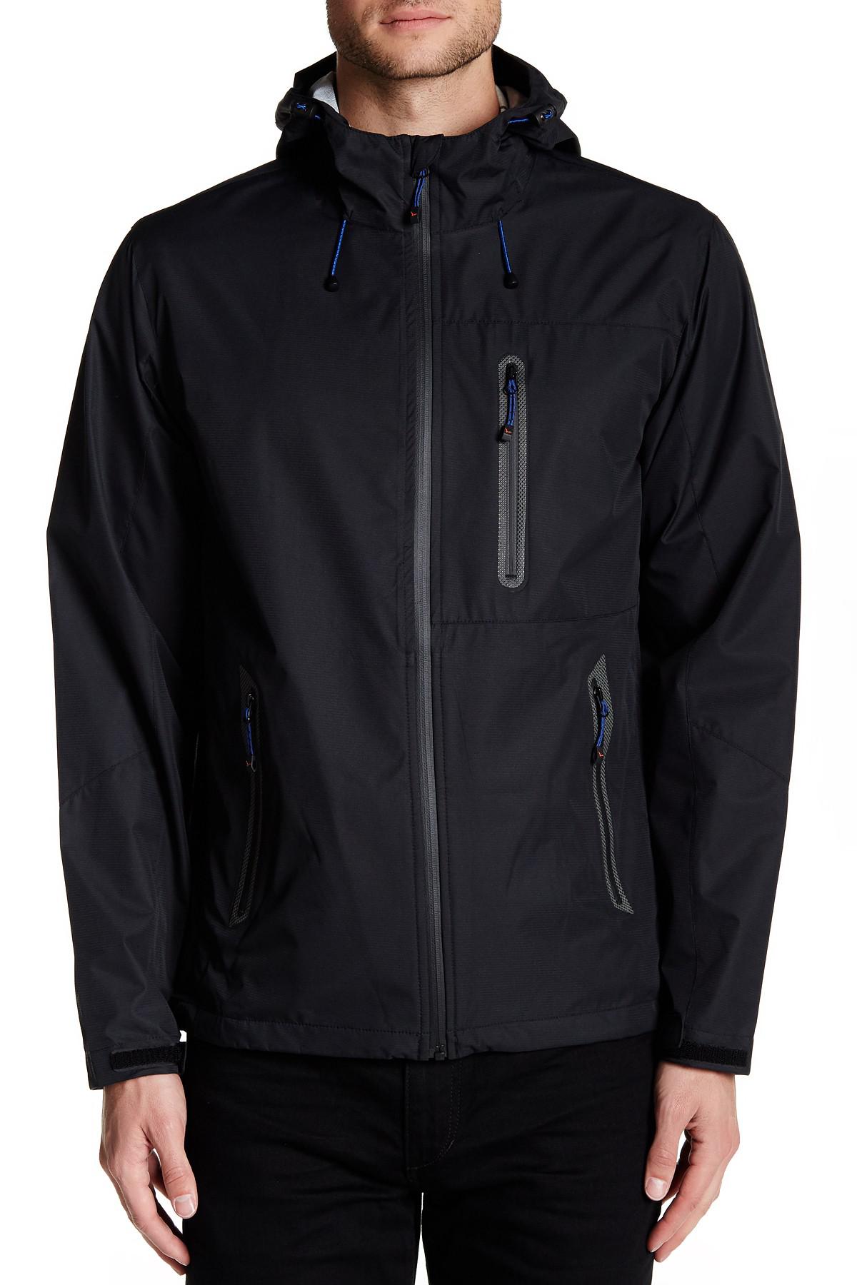 mens black rain jacket