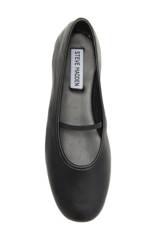 Steve Madden Cordell Leather Ballet Flat in Black Lyst