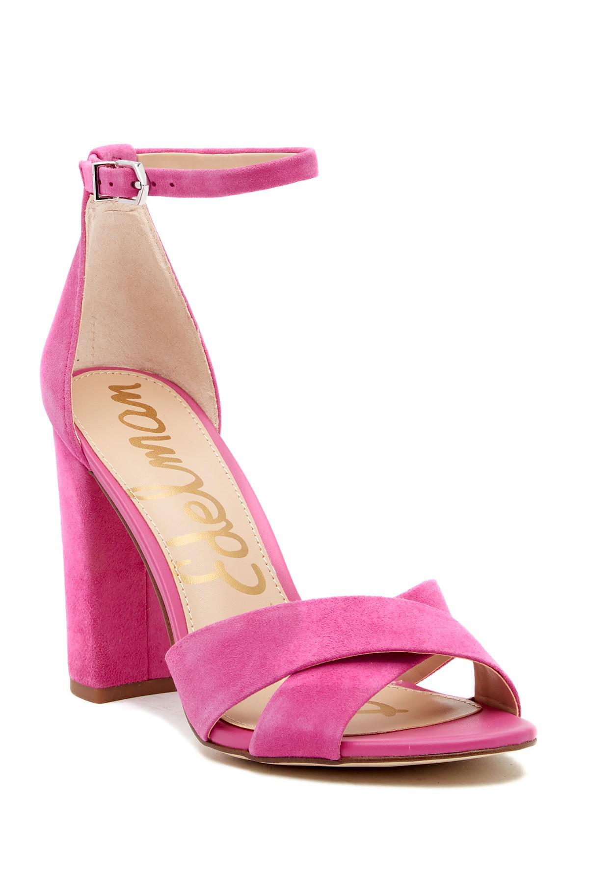 sam edelman hot pink sandals
