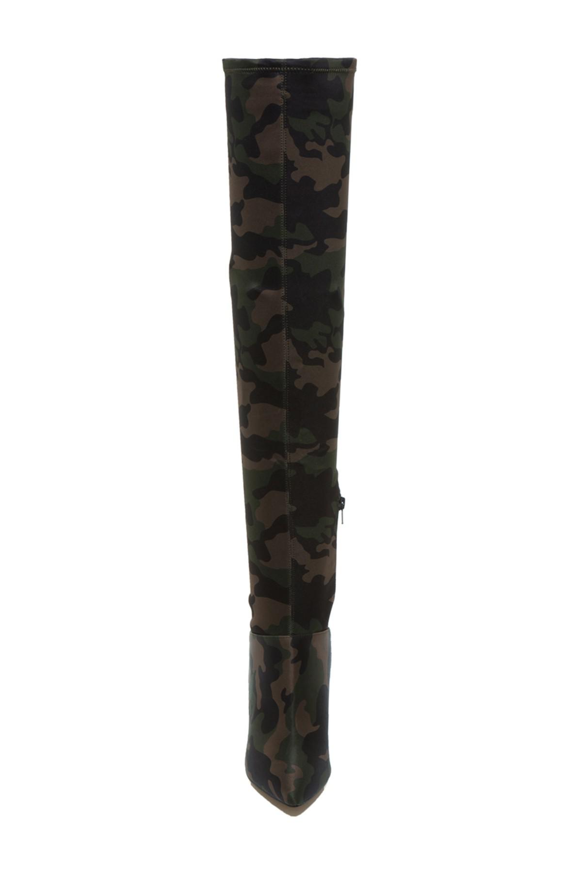 camouflage thigh high boots aldo