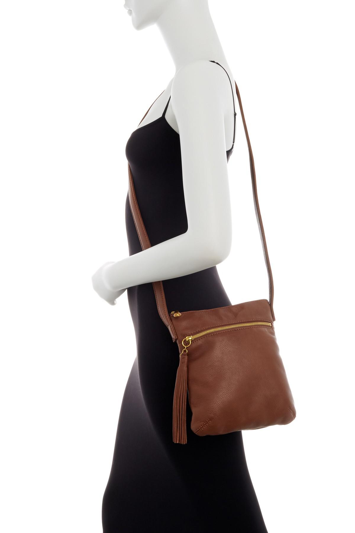 Hobo Sarah Leather Crossbody Bag in Brown - Lyst