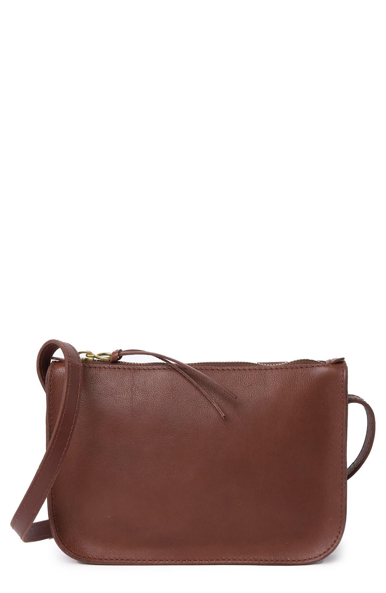 Madewell Simple Pouch Crossbody Bag In Soft Mahogany At Nordstrom Rack in  Brown | Lyst
