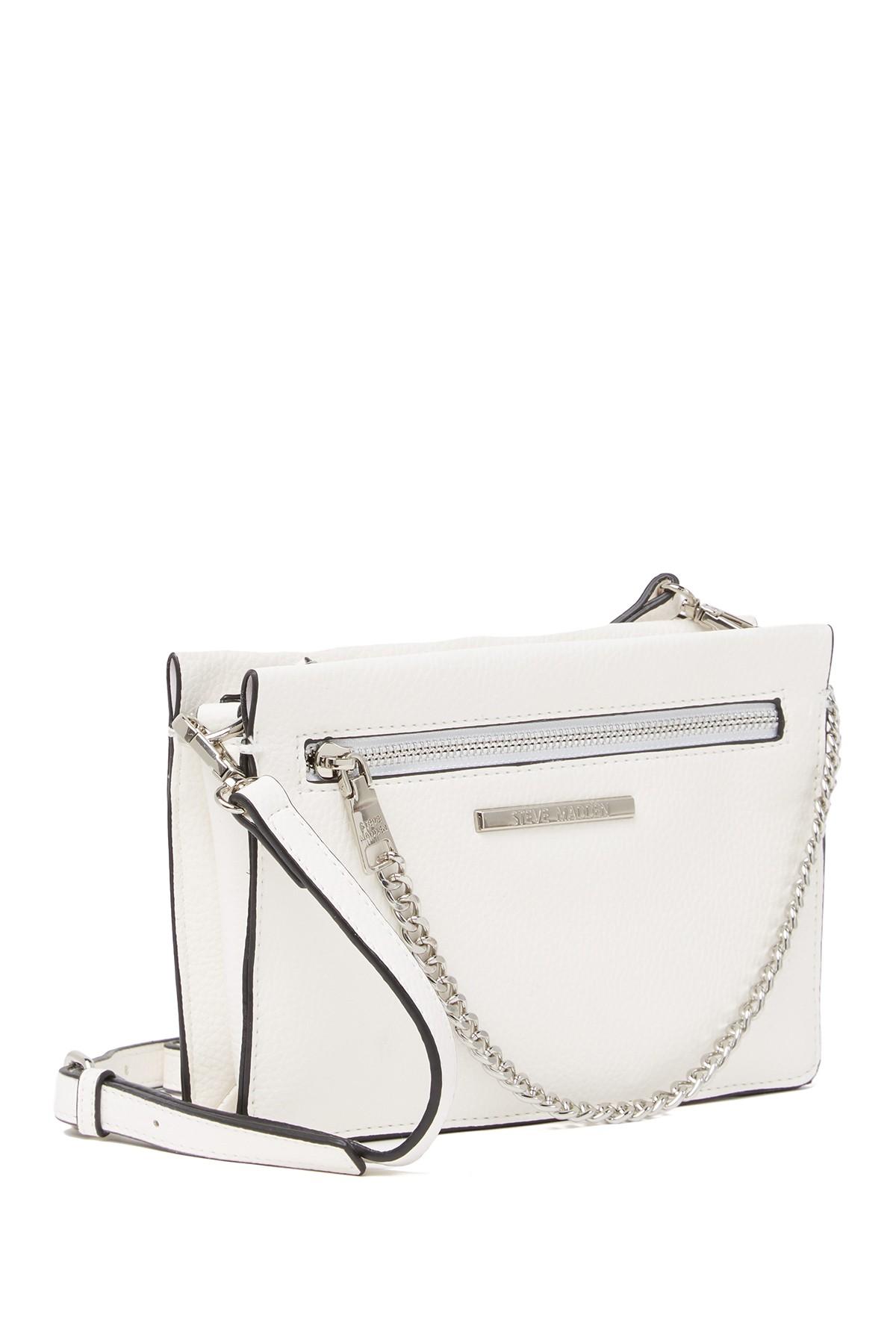 Steve Madden Dinah Chain Crossbody Bag in White Lyst