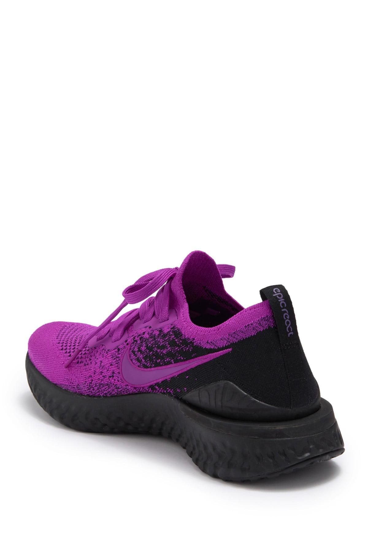 Nike Rubber Epic React Flyknit 2 Running Shoes in Purple/Black (Purple) for  Men | Lyst