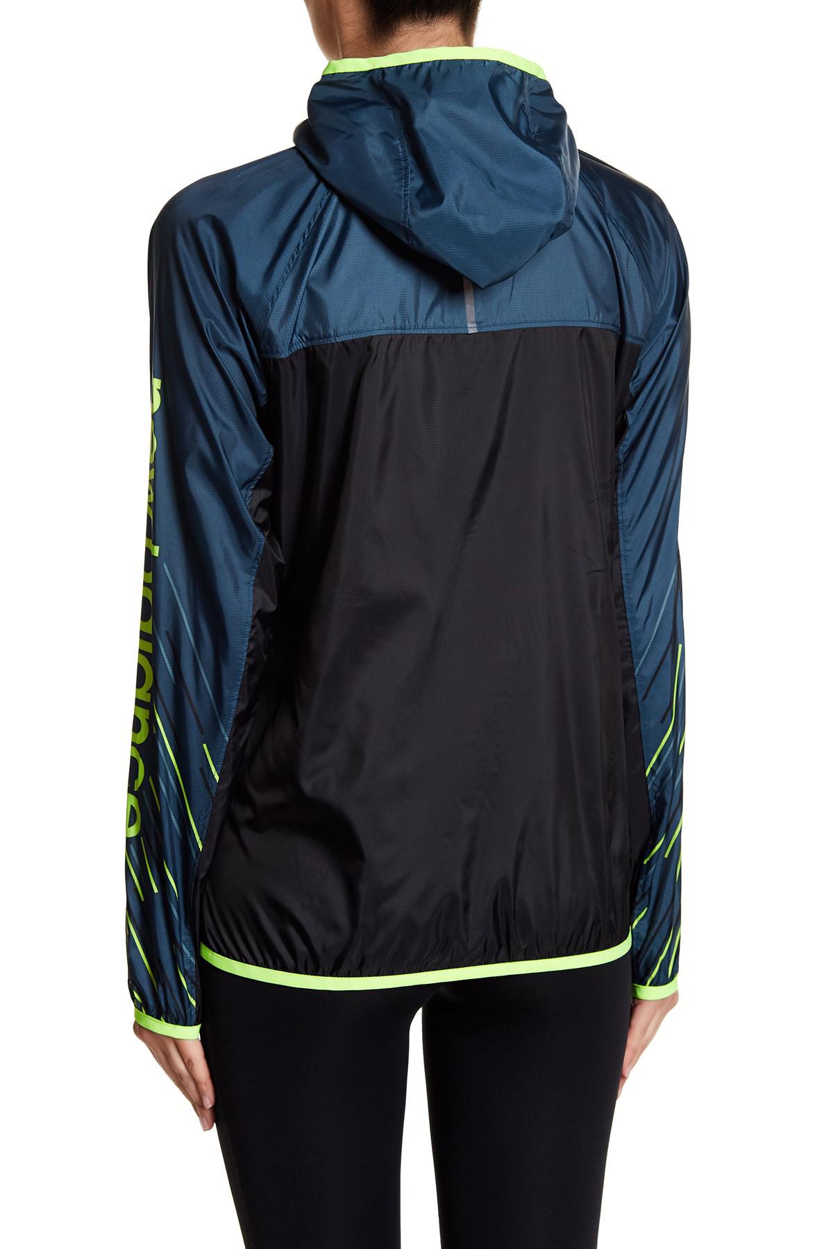 Download New Balance Synthetic Lightweight Hooded Jacket - Lyst