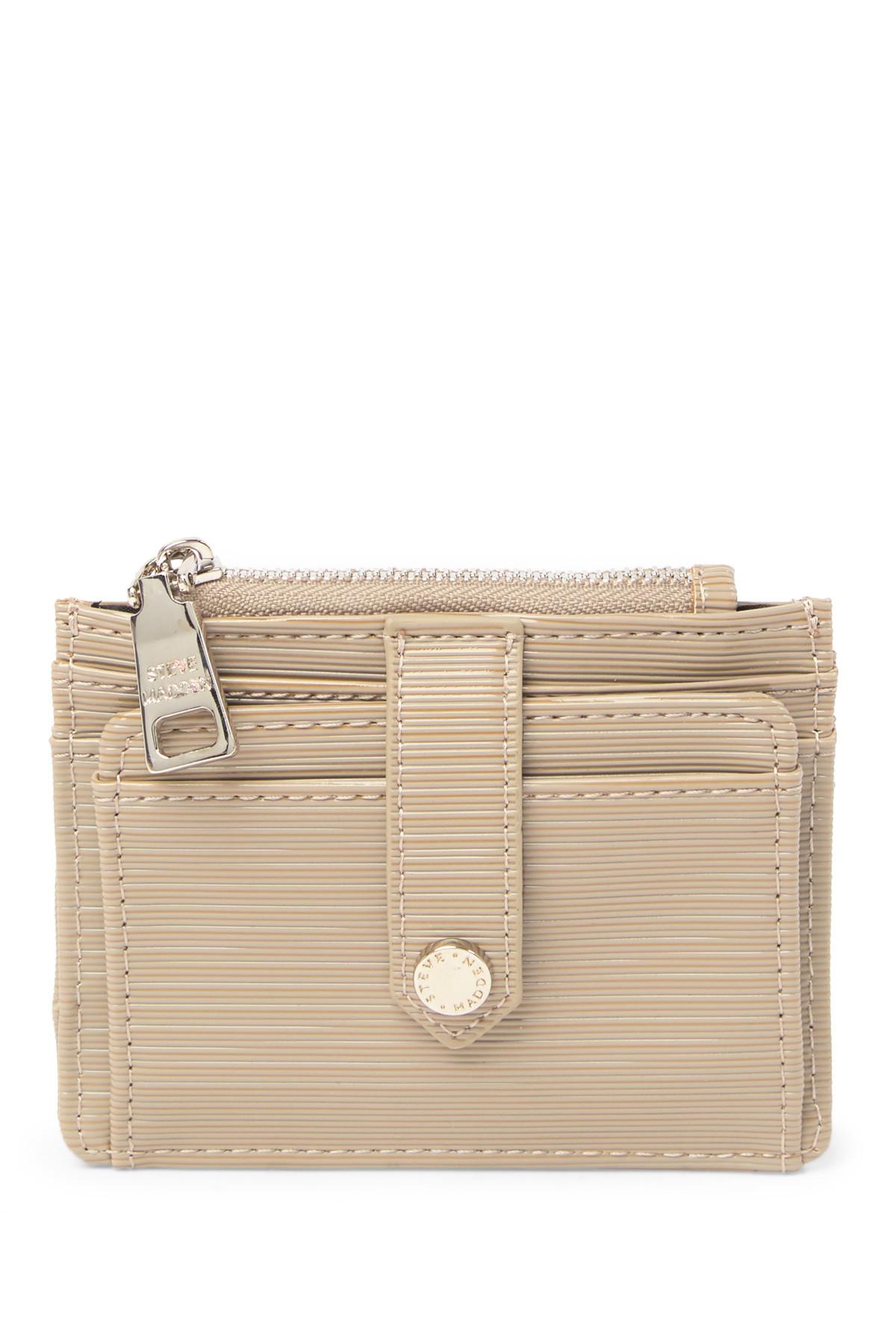 Steve Madden Synthetic Hayden Epi Card Stacker Wallet in Silver (Metallic) Lyst