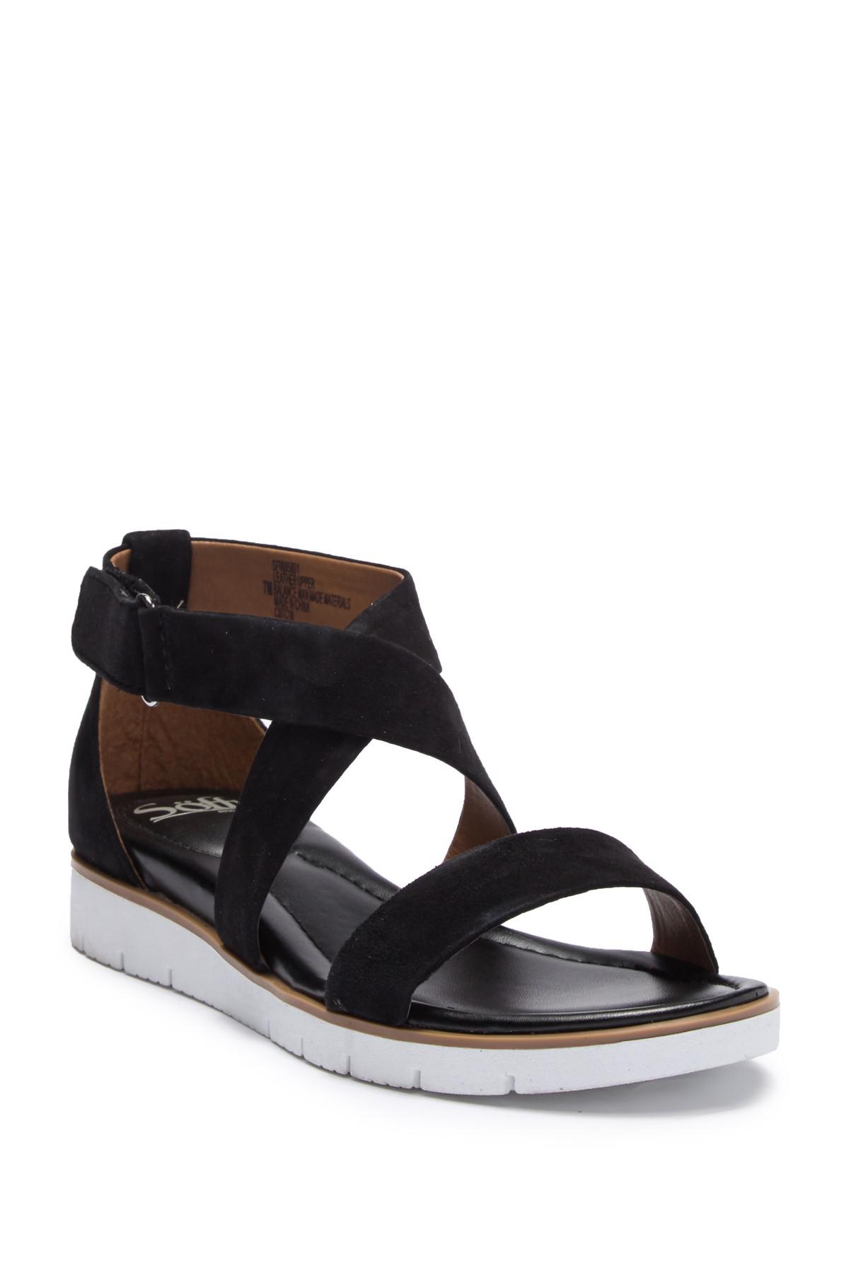 sofft reston smooth sandal black