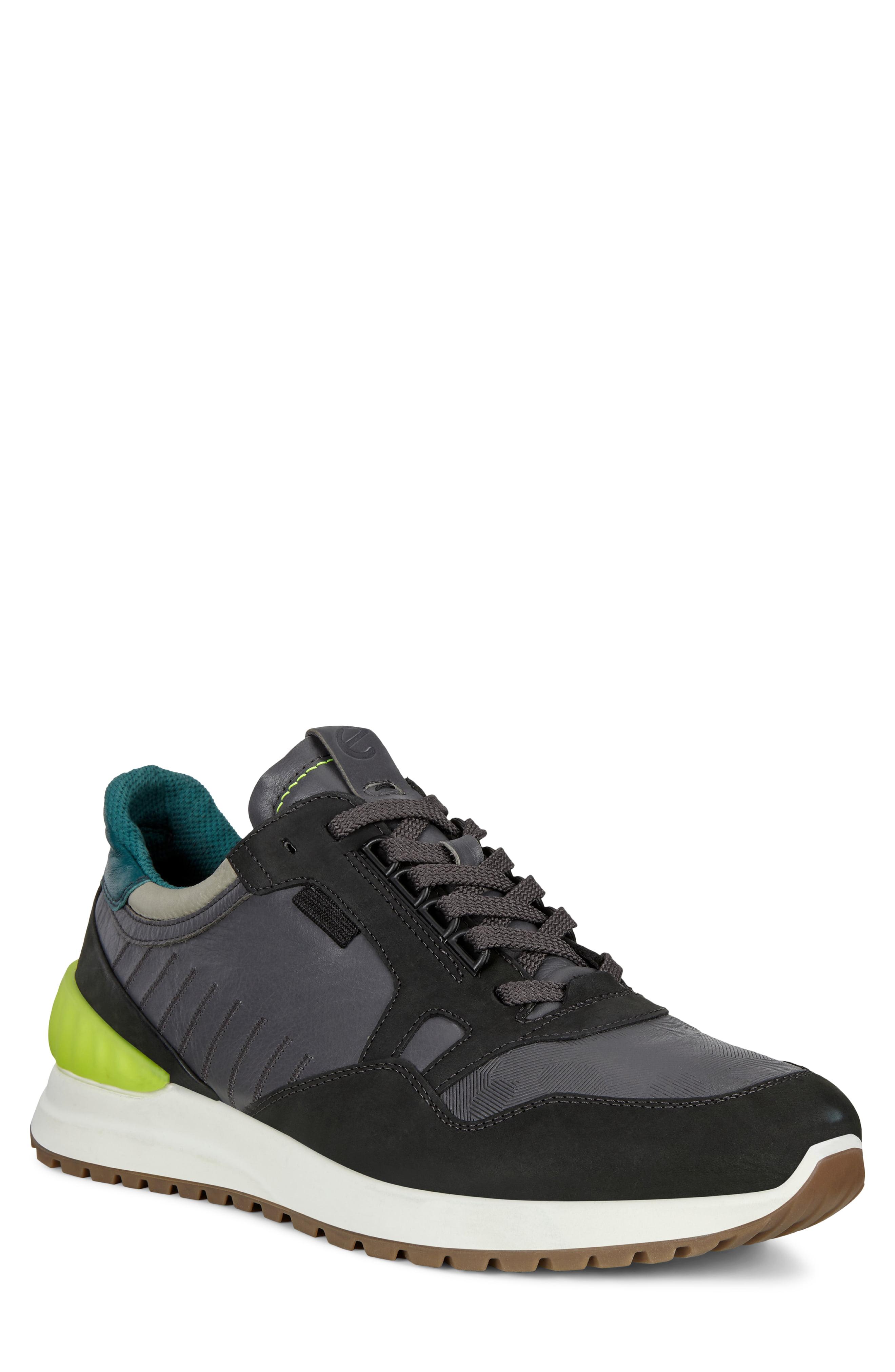 Ecco Leather Astir Athletic Sneaker in Black for Men - Lyst