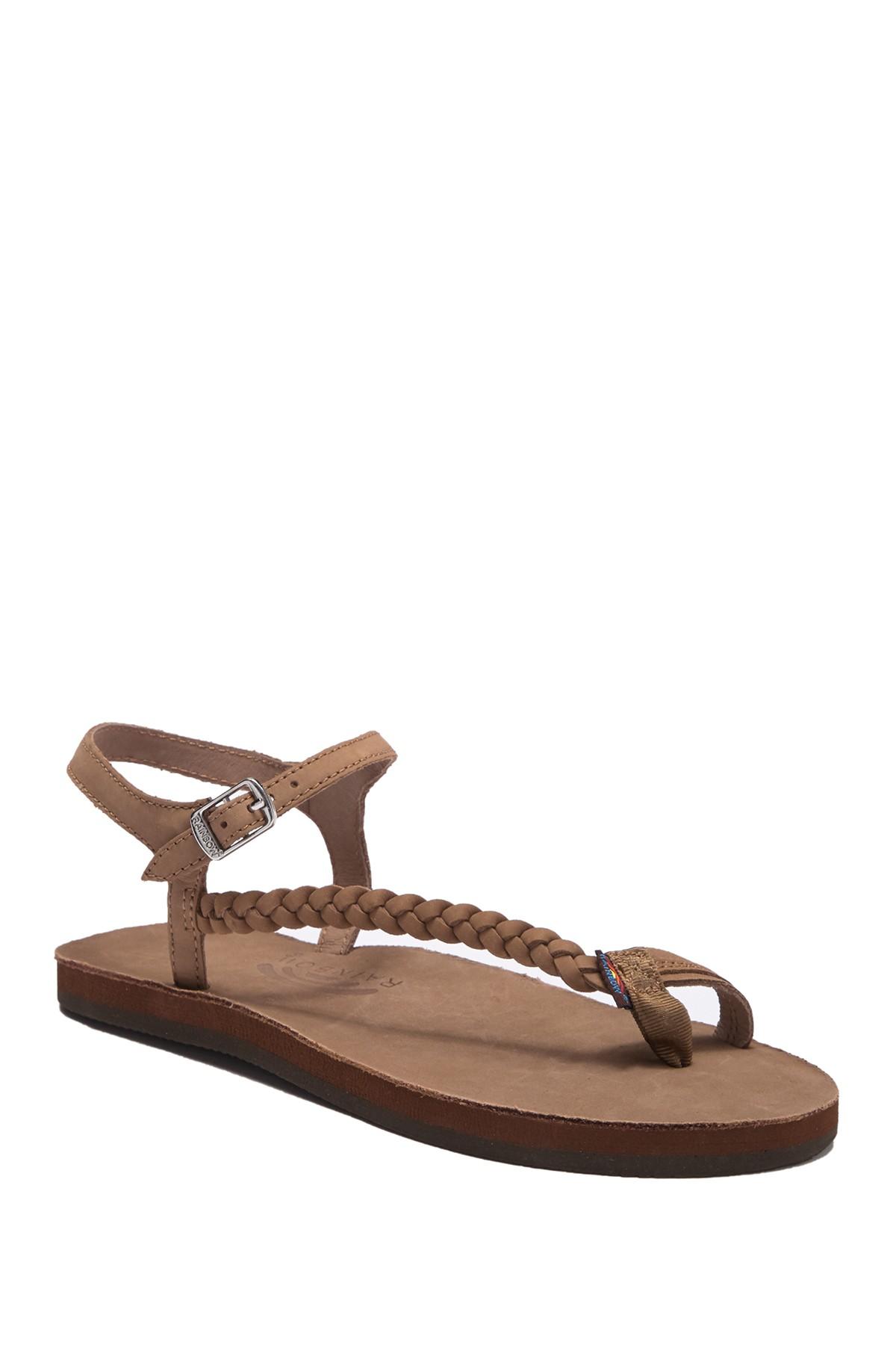 rainbow sandals with ankle strap