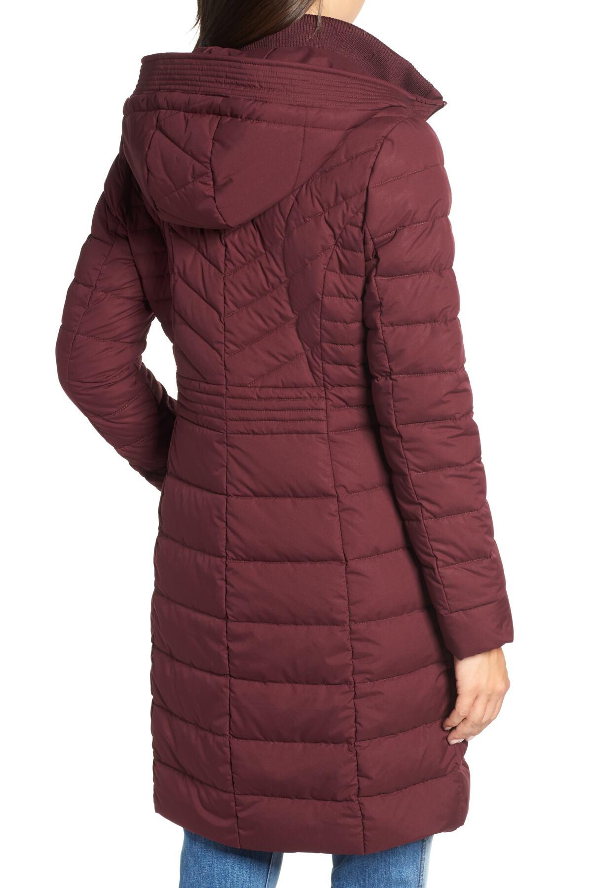 bernardo quilted walker coat