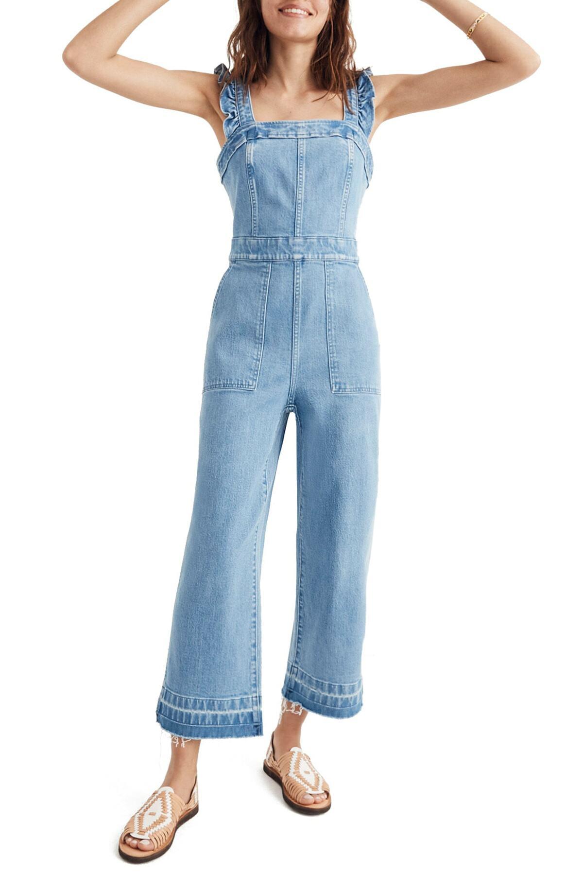 madewell denim romper