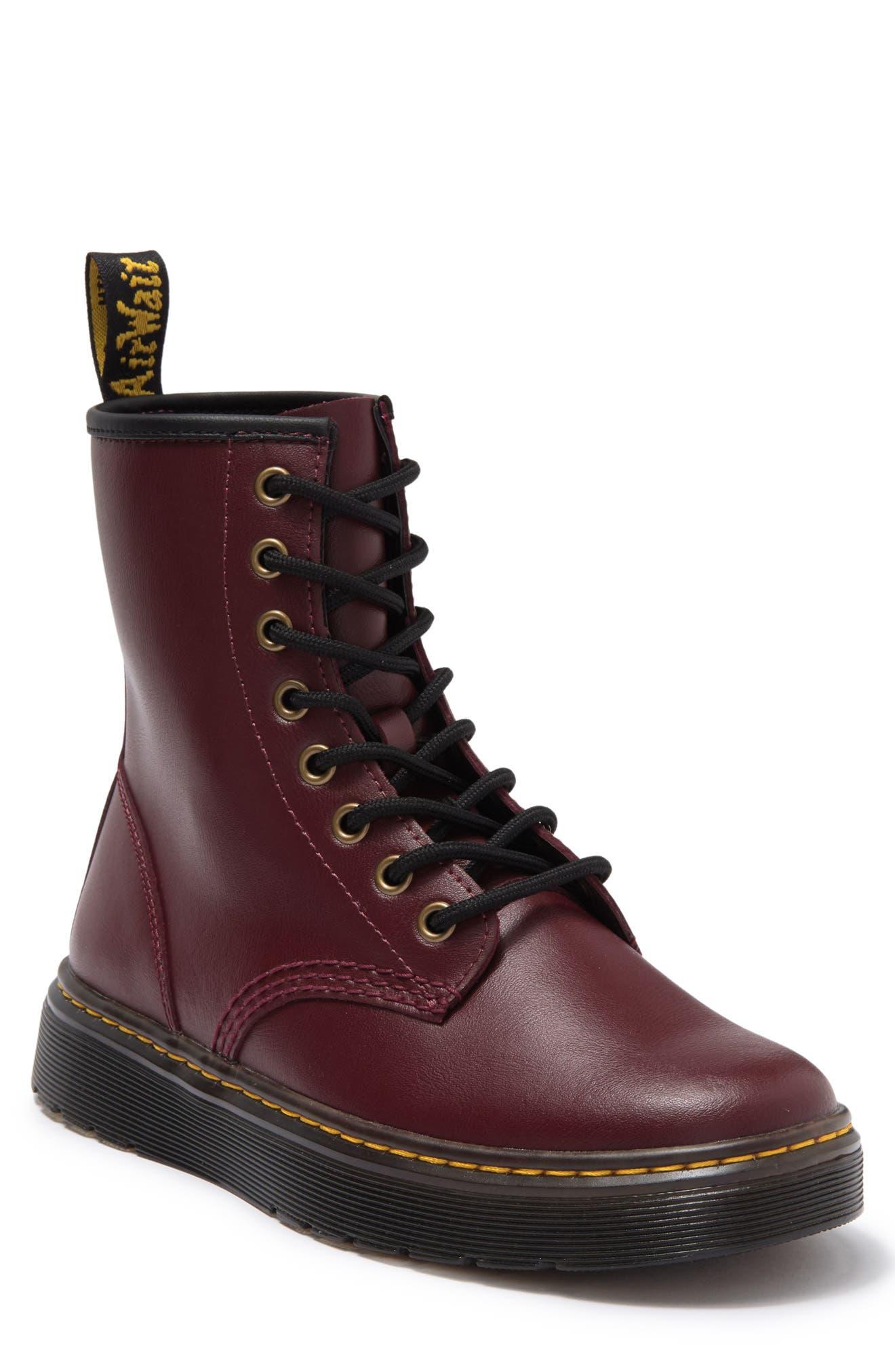 Dr. Martens Zavala Leather Combat Boot In Cherry T Lamper At Nordstrom Rack in Red Lyst