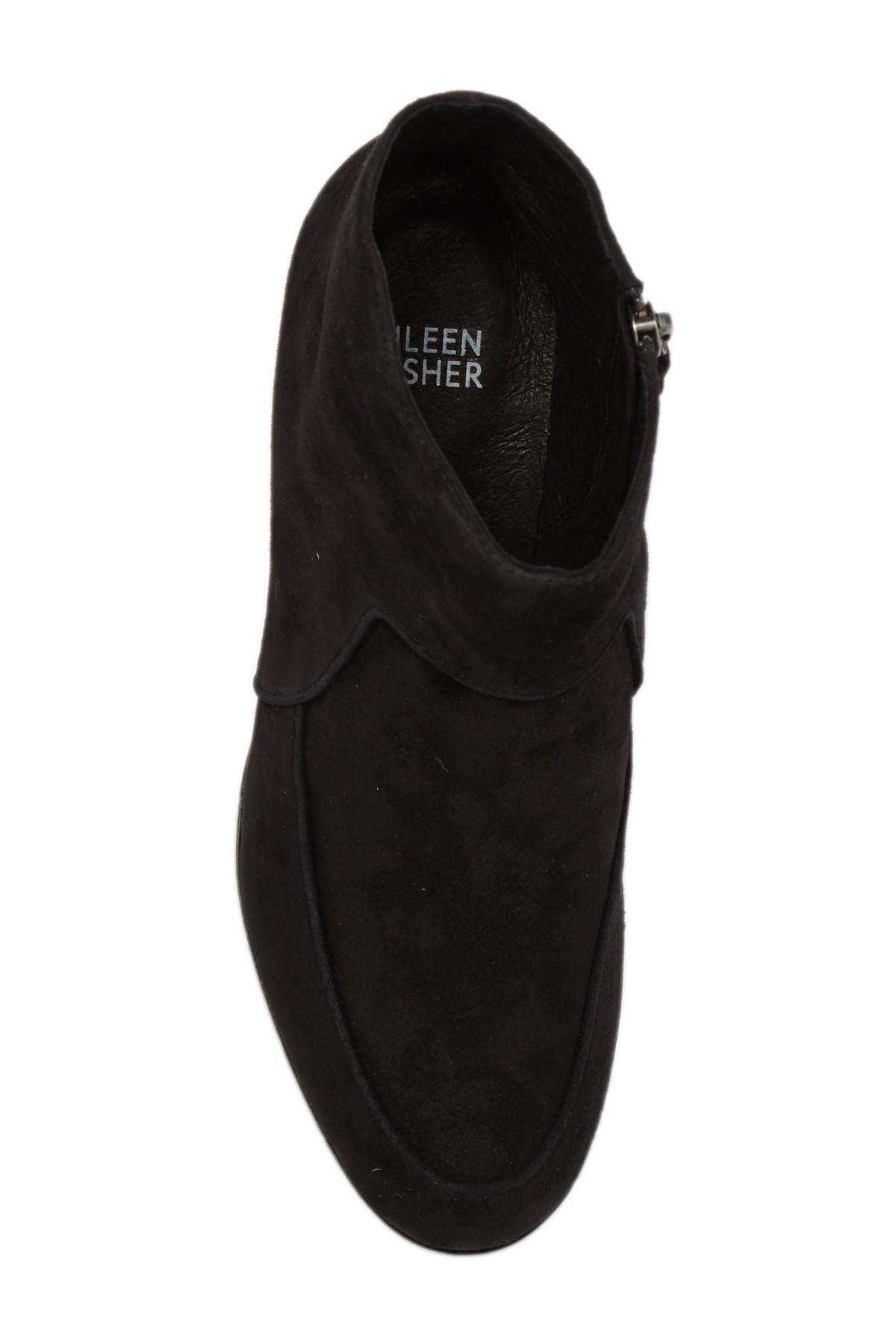 eileen fisher harper suede bootie