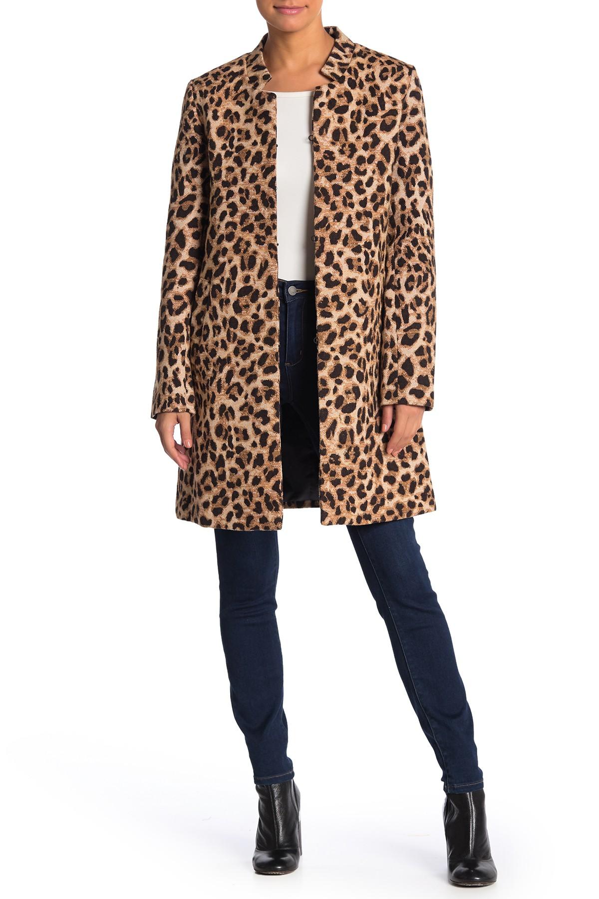 love token leopard coat