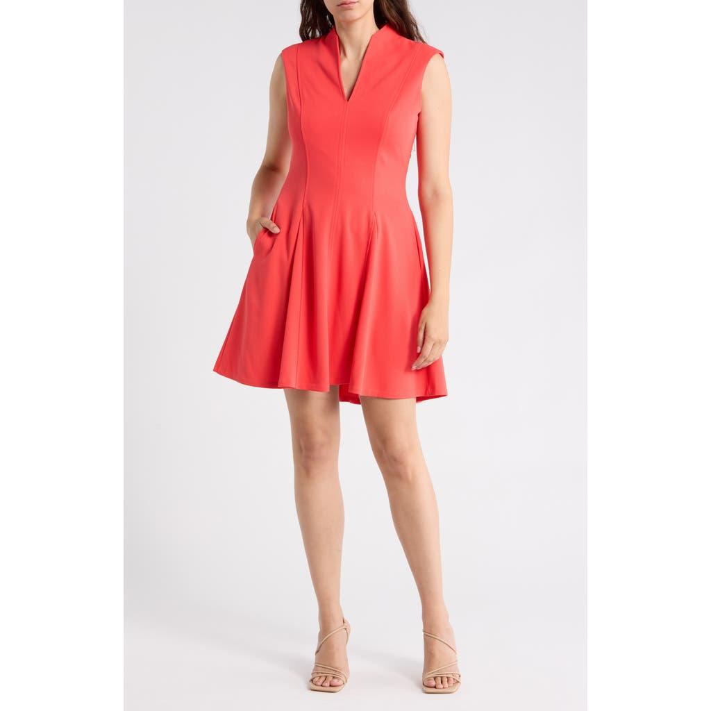 green emerald velvet dress Vince Camuto Plum Floral Print Fit-and-Flare Dress – SilkRoll