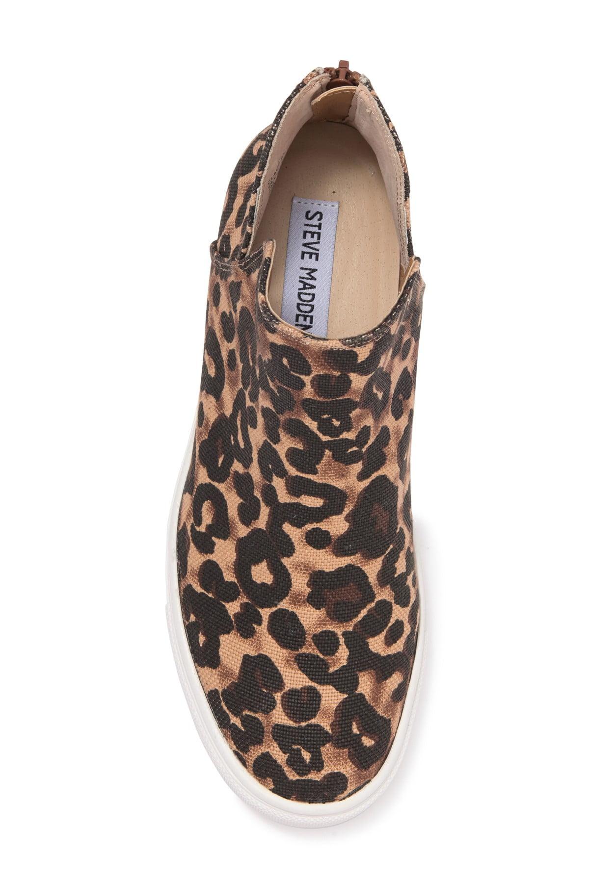 steve madden leopard wedges