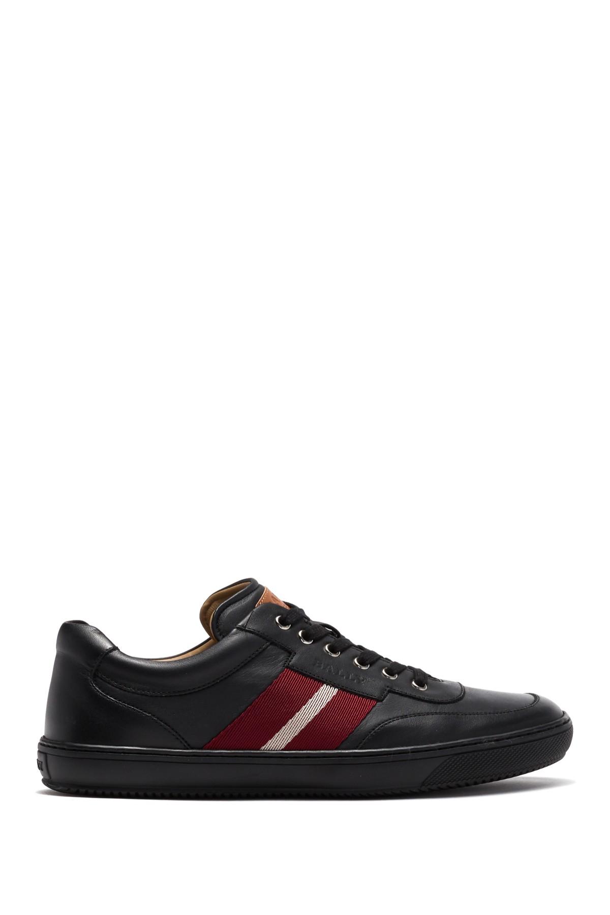 Bally Leather Oriano Lace-up Sneaker in Black for Men - Lyst