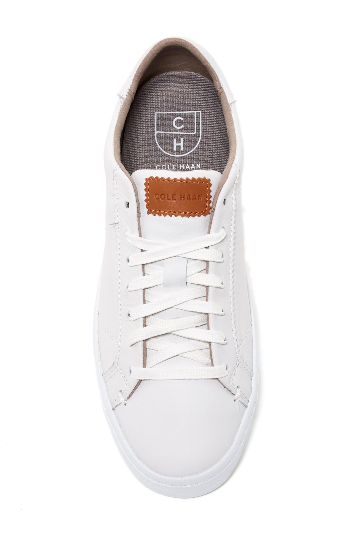 Cole Haan Margo Lace-up Leather Sneaker - Lyst