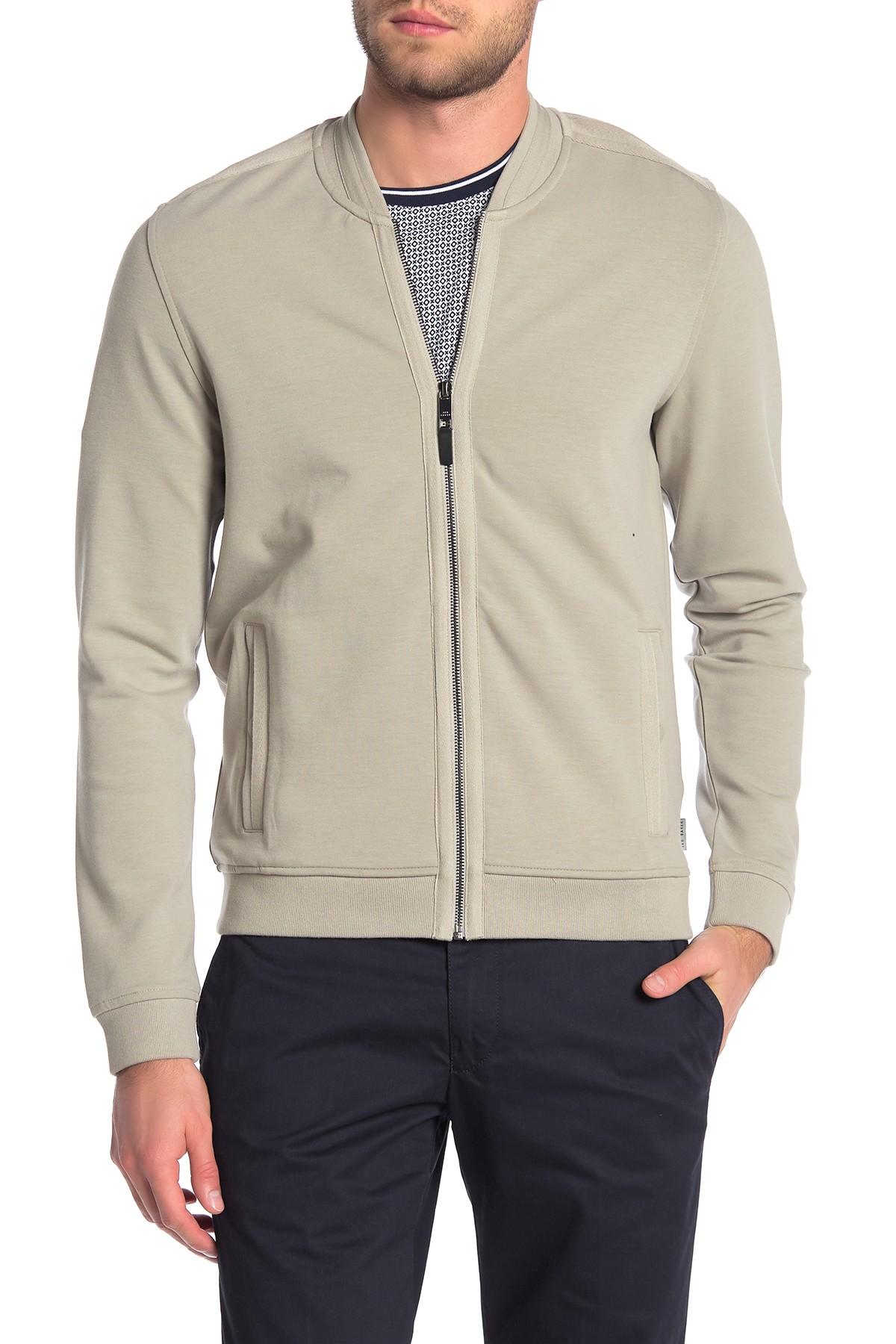 ted baker len microfibre bomber jacket