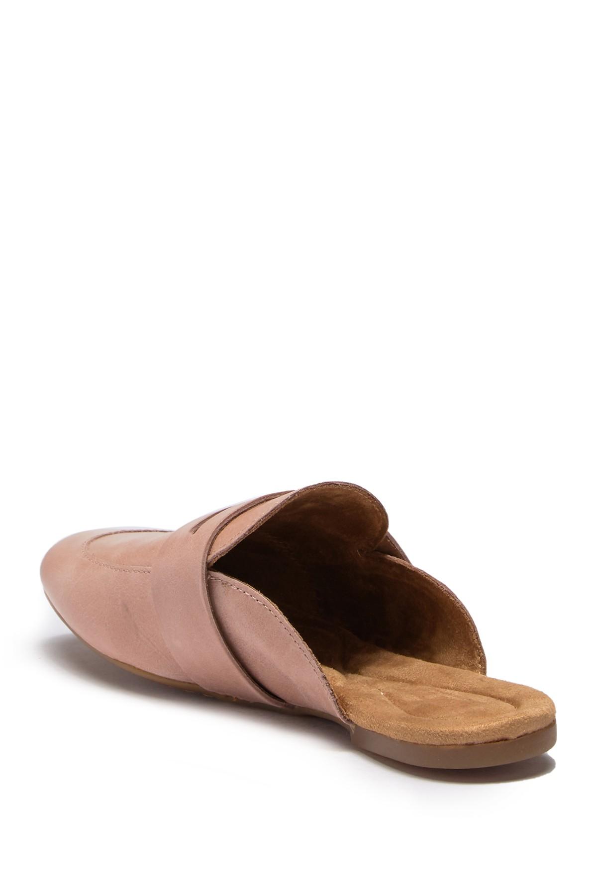 born cayo leather penny loafer mule